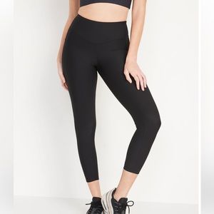 Women - Old Navy - High-Waisted PowerSoft Rib-Knit 7/8-Length Leggings